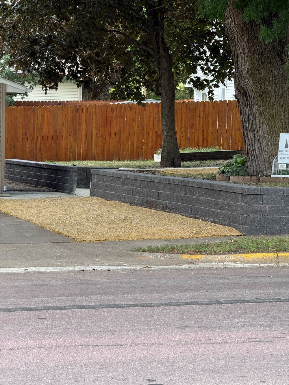 Retaining Wall and Stone Step Install in Madelia MN image